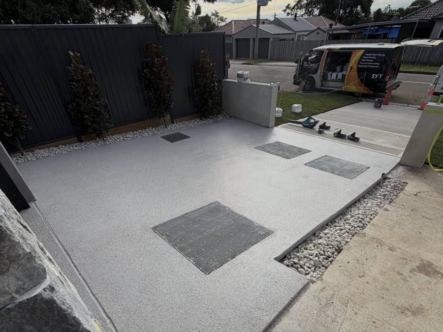 Finished driveway