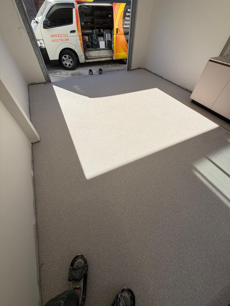 Finished garage floor